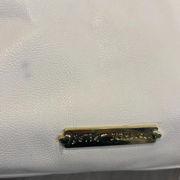 NWT Betsey Johnson Beige Floral Bow Satchel - Picture 3 of 5